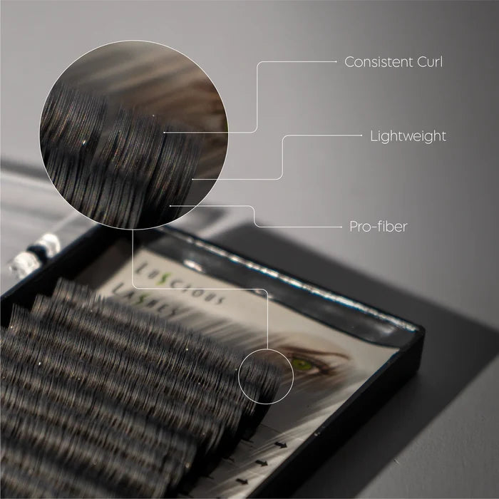 C-Curl Ellipse Lashes 0.15mm Black 12mm