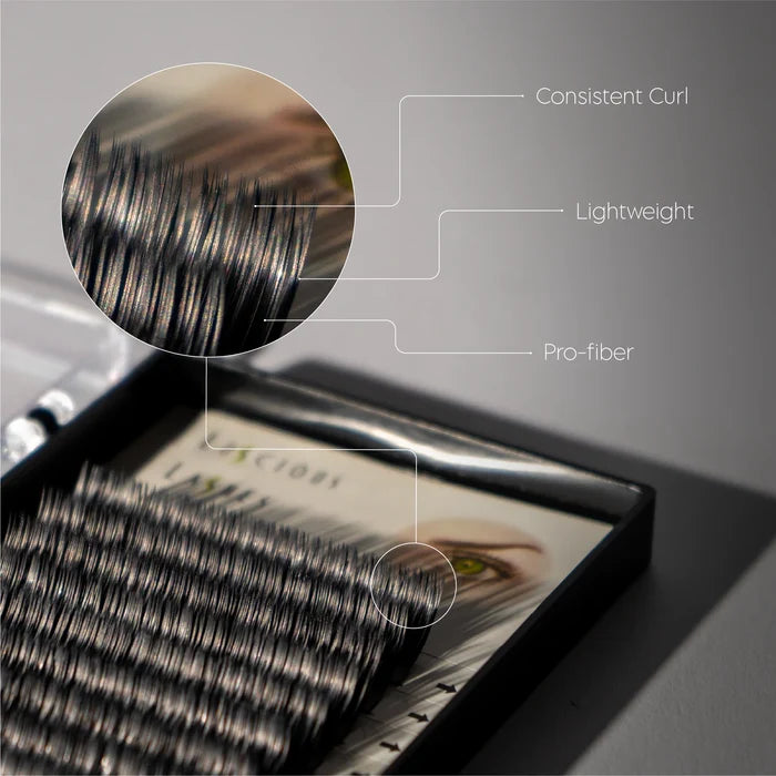 C-Curl Ellipse Lashes 0.20mm Black 12mm