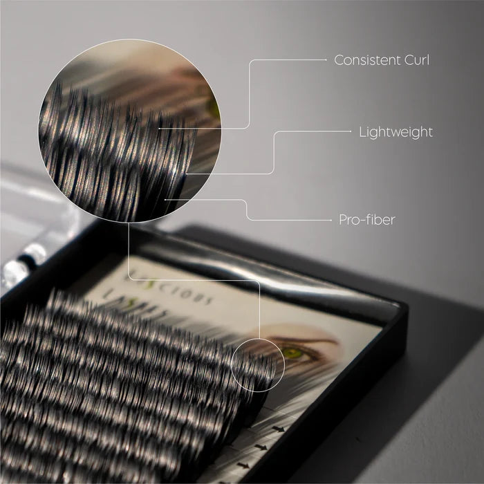 C-Curl Ellipse Lashes 0.20mm Black 13mm