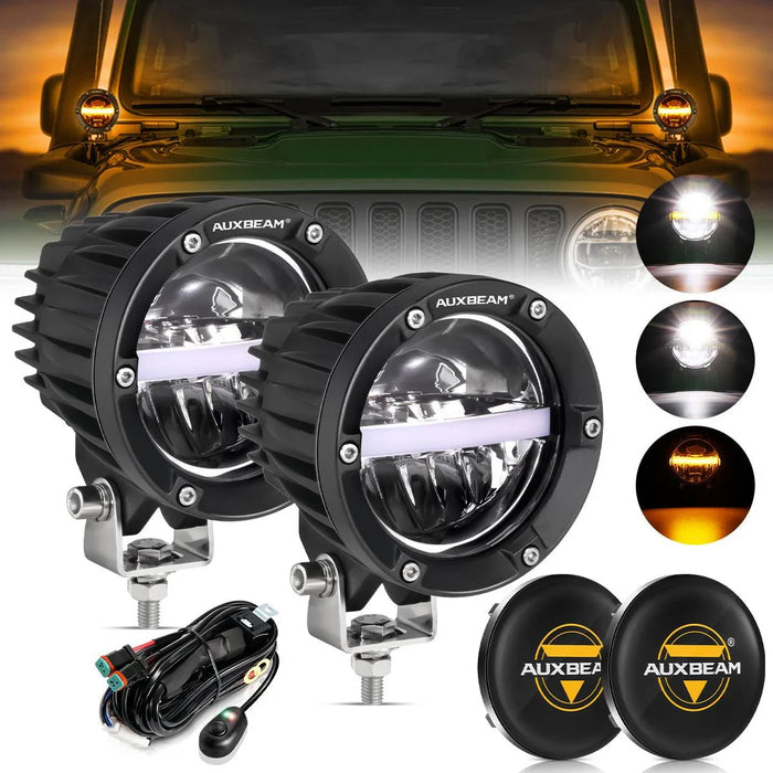 2Pcs Pod Lights / Black Covers