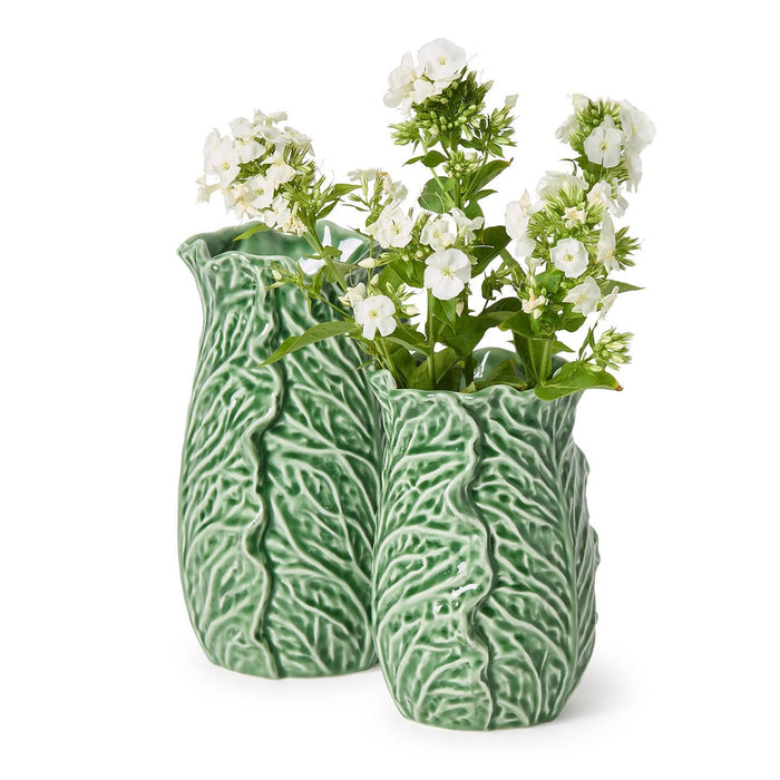 Cabbage Leaf Vases - 2 Sizes