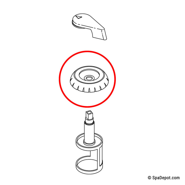 Cap for 3-Way 2" Diverter Valve