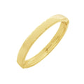 Capucine De Wulf Cleopatra Oval Hinged Bangle - (Hammered Gold)