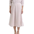 Cartolina Liberty Midi Skirt-Camel Stripe