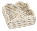 Caspari Rattan Scallop Cocktail Holder - (three colors)