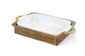 Casserole Basket  with Calaisio Stoneware Roaster - 2 Sizes
