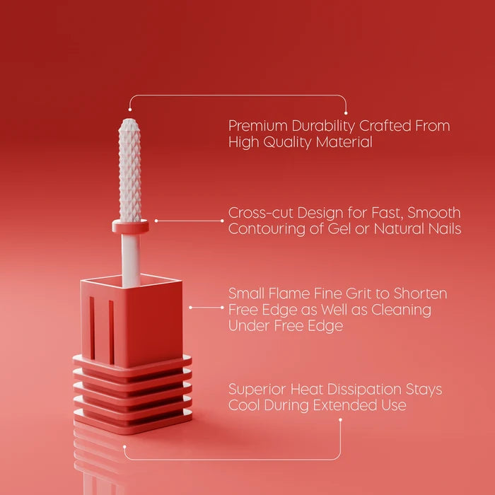 Ceramic E-File Bit - 3/32" Small Flame