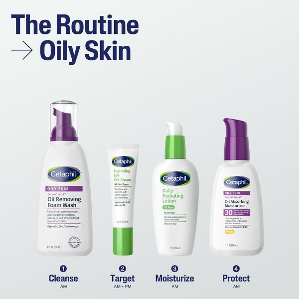 Cetaphil Dermacontrol Oil Absorbing Face Moisturizer with SPF 30 - 4 fl oz‚Äã