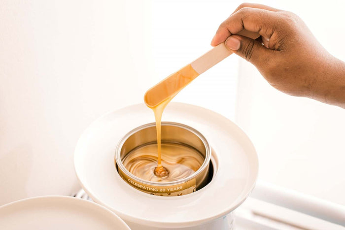 Champagne Shimmer Strip Wax Tin