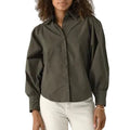 Charlotte Poplin Top - Olive