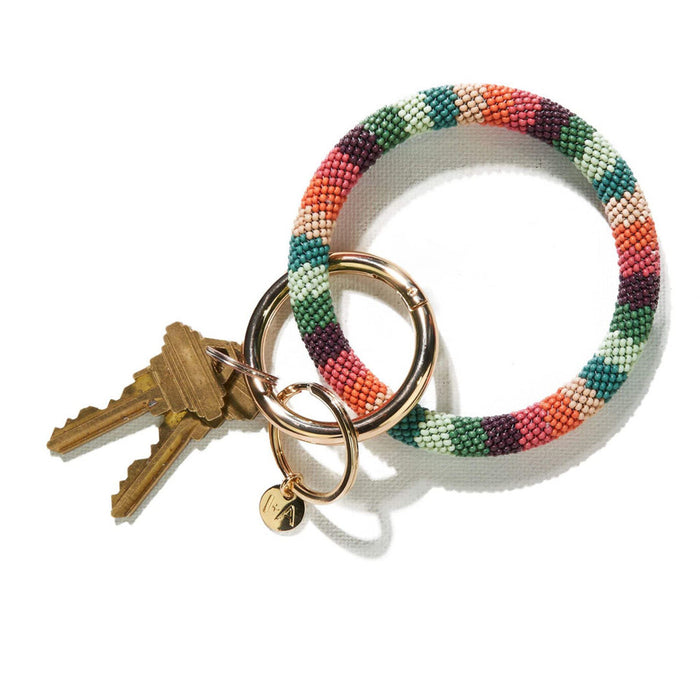 Chloe Stripe Key Ring -  Mulitple Variants