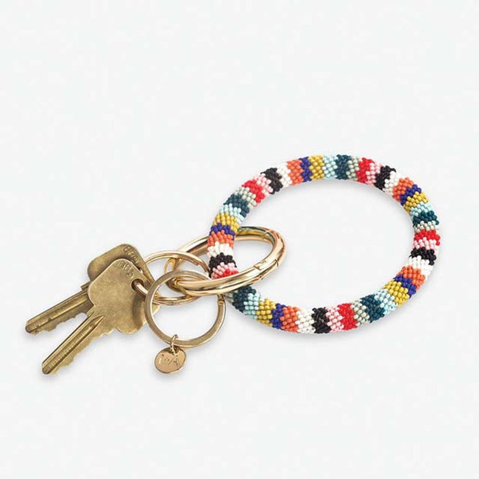 Chloe Stripe Key Ring -  Mulitple Variants
