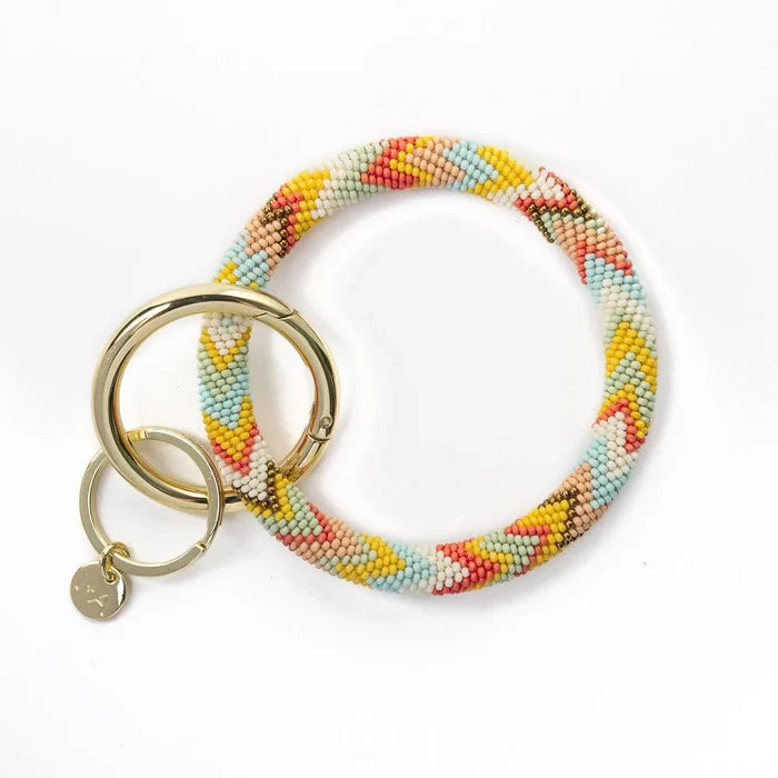 Chloe Stripe Key Ring -  Mulitple Variants