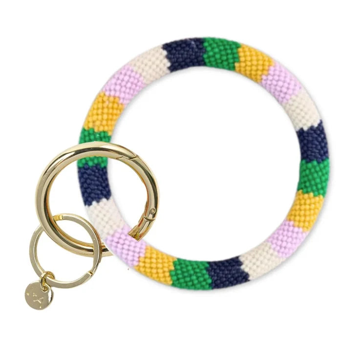Chloe Stripe Key Ring -  Mulitple Variants