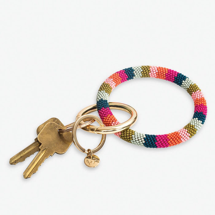 Chloe Stripe Key Ring -  Mulitple Variants