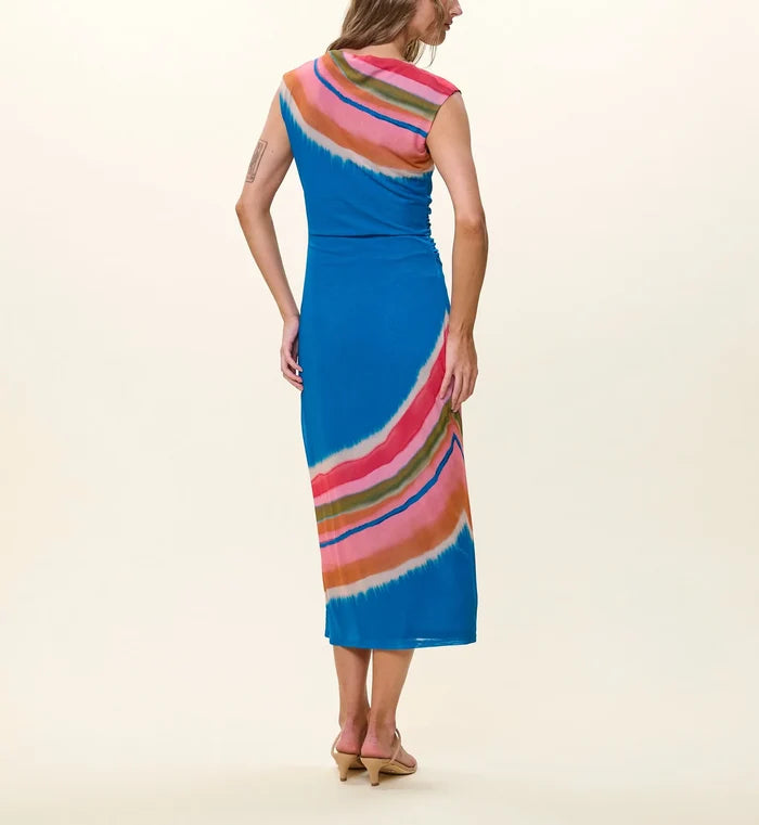 Cleobella Carrie Midi Dress - Watercolor Stripe
