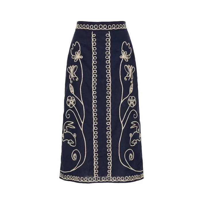 Cleobella Sorina Midi Skirt - Black