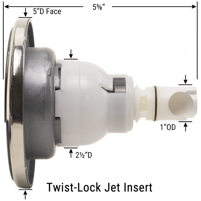 CMP 5" Pro-Loc Halo Massage Spa Jet Insert