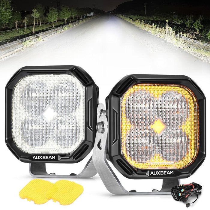 Flood / 2Pcs Pod Light / Without Black Covers