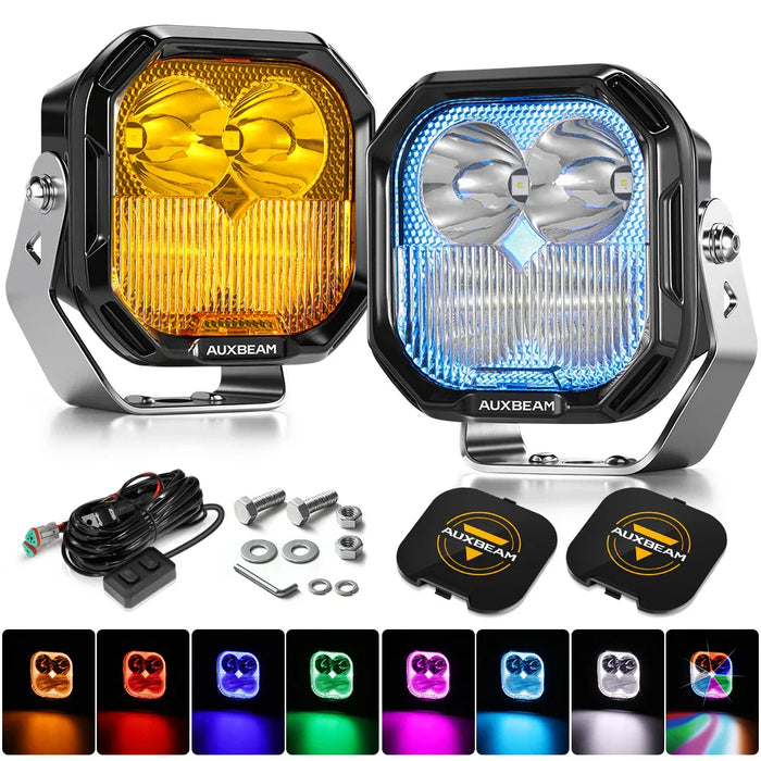 2Pcs Pod Light / With Black Covers