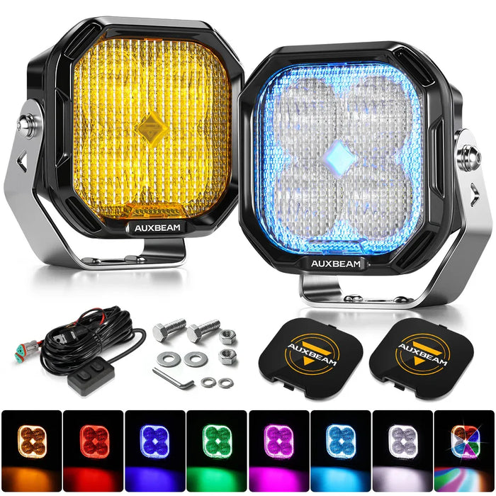 2Pcs Pod Light / With Black Covers