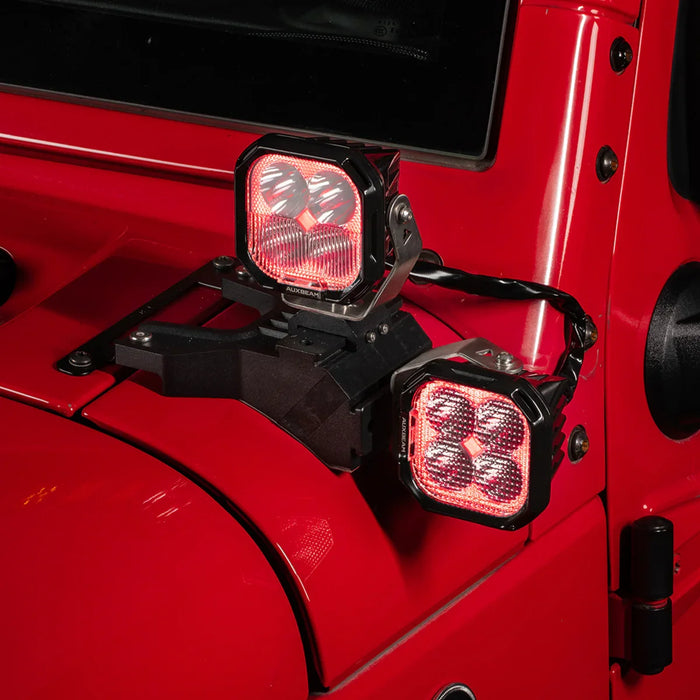 Color Play Series 3 Inch 116W RGB LED Pod Lights Spot Off Road Lights With 8 Backlight Options