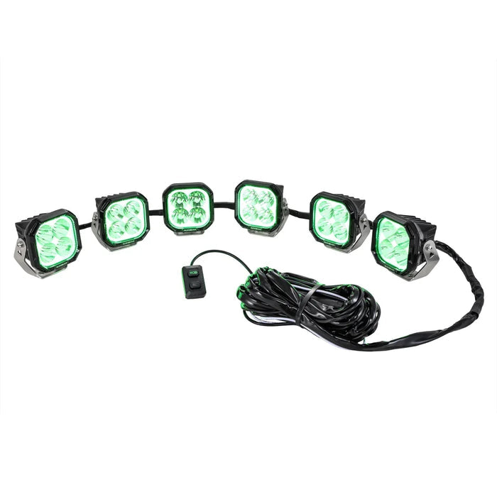 Color Play Series RGB Version 6-LED Pod Light Power Wiring Harness Kit with 3 PIN DT Plug