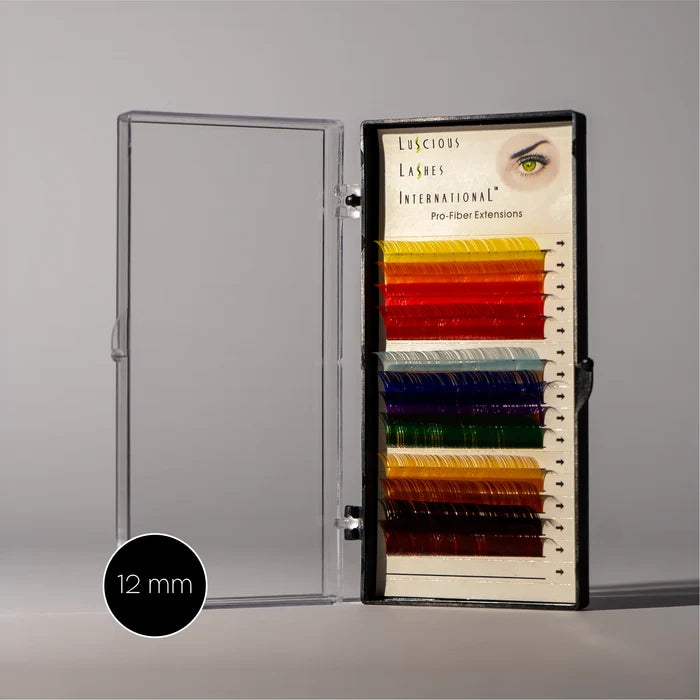 Colour Lashes B-Curl 0.20mm Rainbow 12mm