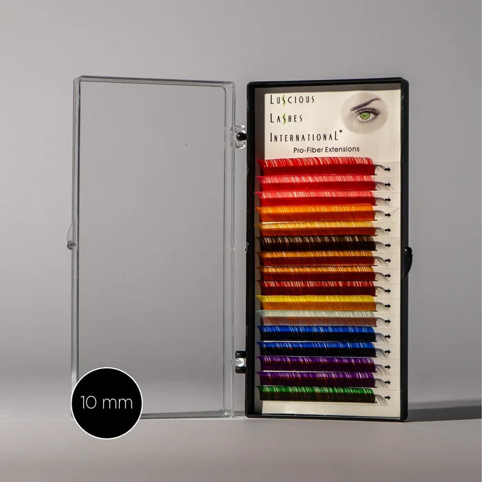 Colour Lashes C-Curl 0.15mm Rainbow 10mm