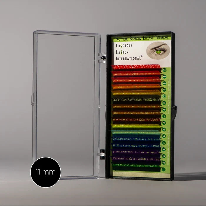 Colour Lashes C-Curl 0.15mm Rainbow 11mm