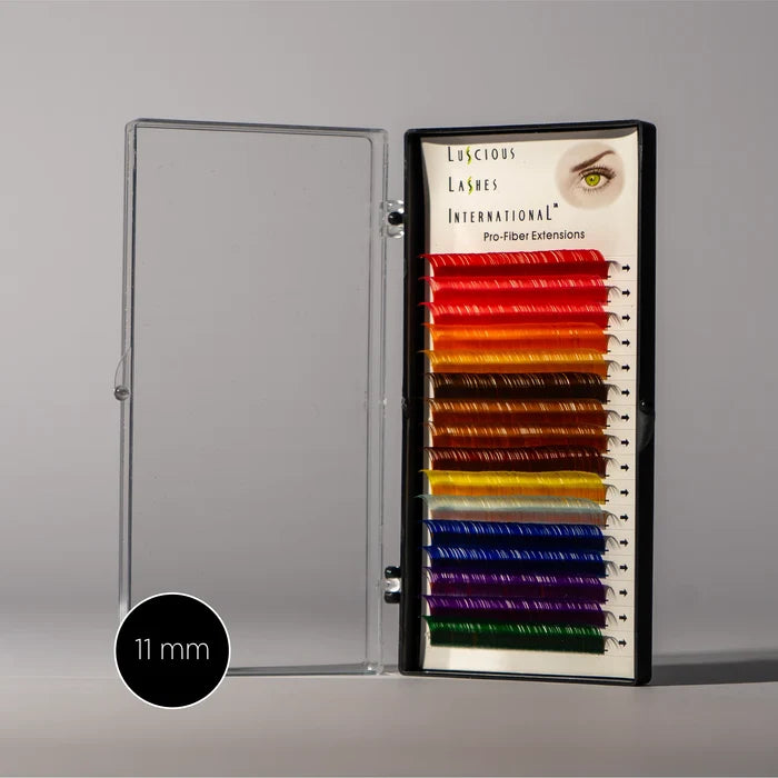 Colour Lashes C-Curl 0.20mm Rainbow 11mm