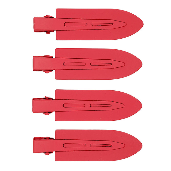Crease Free Hair Clips - Red