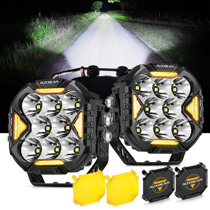 Spot / 2Pcs Pod Light / With Amber Covers + Black Covers