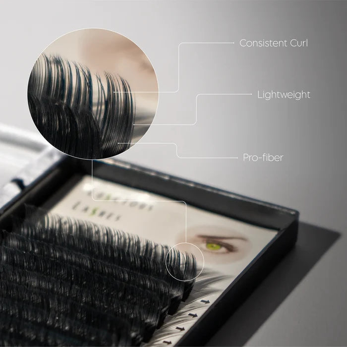 D-Curl Ellipse Lashes 0.15 Black 11mm