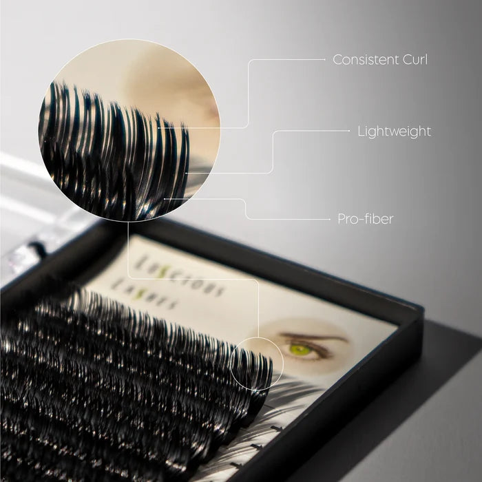 D-Curl Ellipse Lashes 0.20 Black 10mm