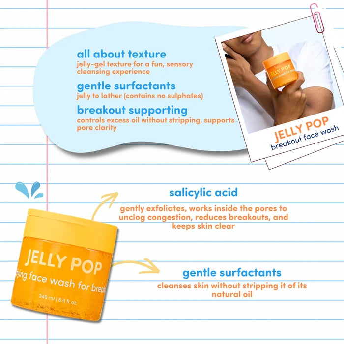 DEWII Jelly Pop Breakout Face Wash with Salicylic Acid