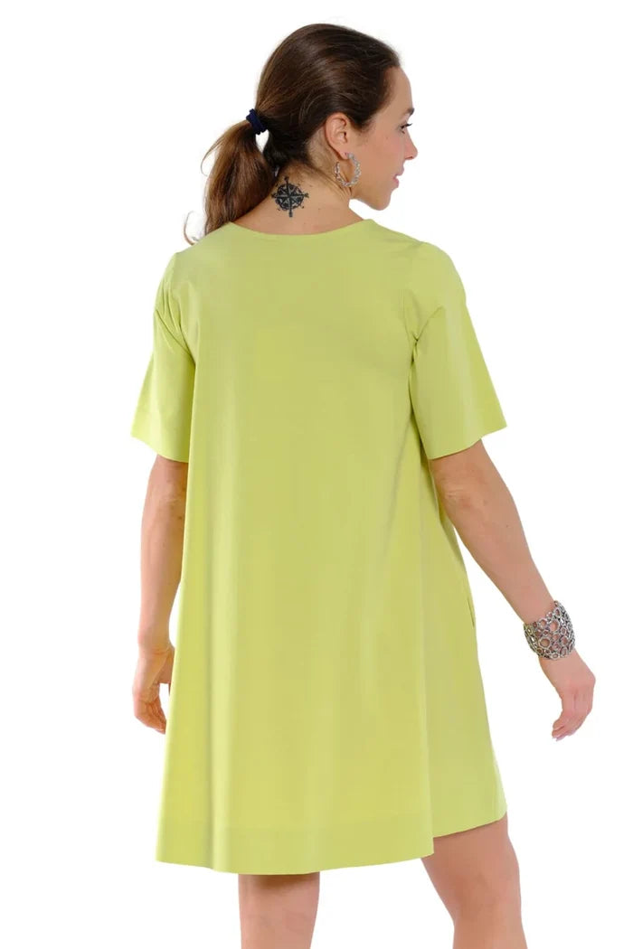 Diana Diamond Dress - Lime and Periwinkle
