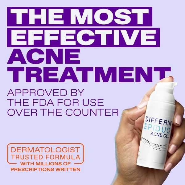 Differin Epiduo Acne Gel Adapalene & Benzoyl Peroxide Acne Treatment - 15g/0.5oz