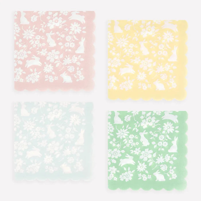 Ditsy Bunny Small Napkins