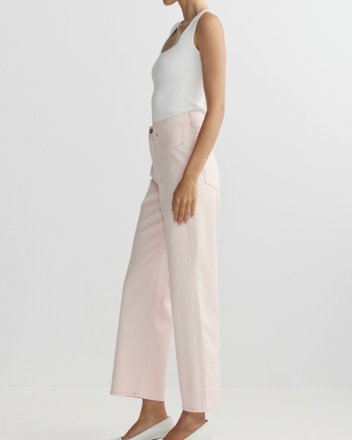 DL1961 Karmine Refined Wide Leg: High Rise 28" - Ballet