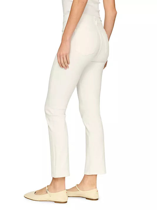 DL1961 Mara Straight Mid Rise Instasculpt Ankle - White