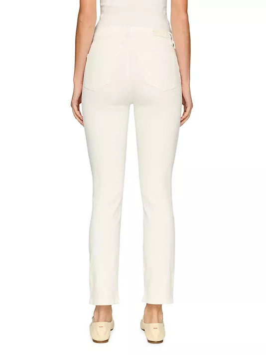 DL1961 Mara Straight Mid Rise Instasculpt Ankle - White