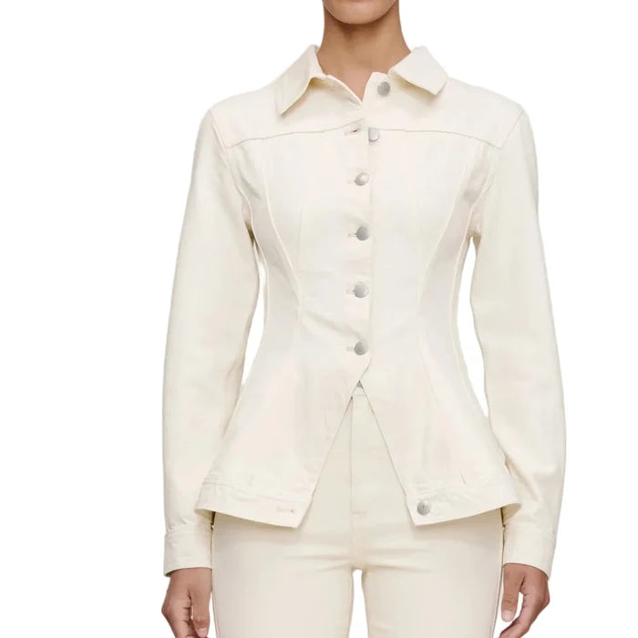 DL1961 Peplum Jacket -  Ecru