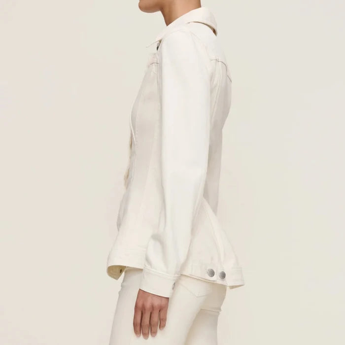 DL1961 Peplum Jacket -  Ecru