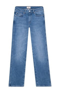 DL1961 Pippa Refined Wide Leg: Mid Rise Ankle - Rain