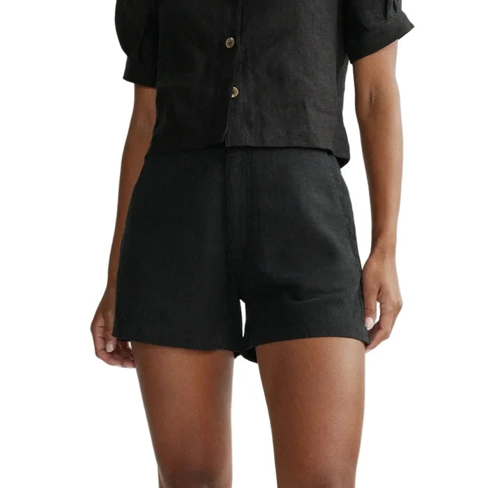 DL1961 Taylor Shorts - Black Linen