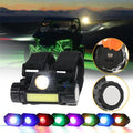 Dome Light UTV Interior Light Universal Roll Bar Cage Mount + RGB LED Rock Light Set for Polaris, Can-Am, UTV, ATV, Off-road Vehicle
