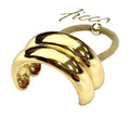 Double Bar Ponytail Holder - Gold