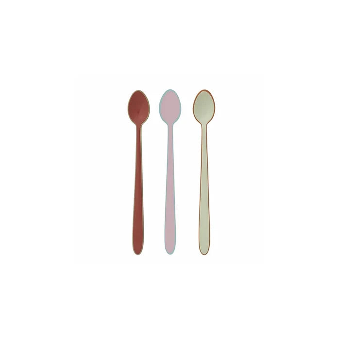Enameled Stainless Steel Cocktail Spoon - 3 Colors