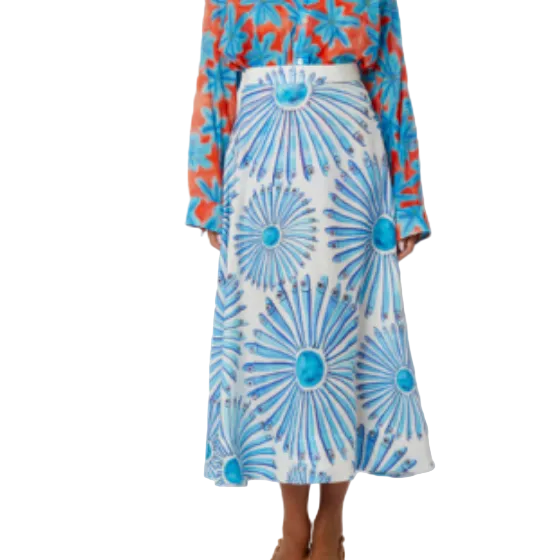Ferdinano Frisco Anchovy Flared Skirt